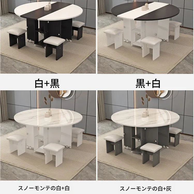 テーブル ホワイト カラー1 カラー2 カラー3 カラー4 ダークブラウン カラー5 カラー6 カラー7 合皮 hzyl-3486