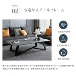 センターテーブル グレー ホワイト セラミック スチール jl-03-table