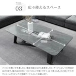 センターテーブル グレー ホワイト セラミック スチール jl-03-table