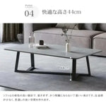 センターテーブル グレー ホワイト セラミック スチール jl-03-table