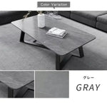 センターテーブル グレー ホワイト セラミック スチール jl-03-table