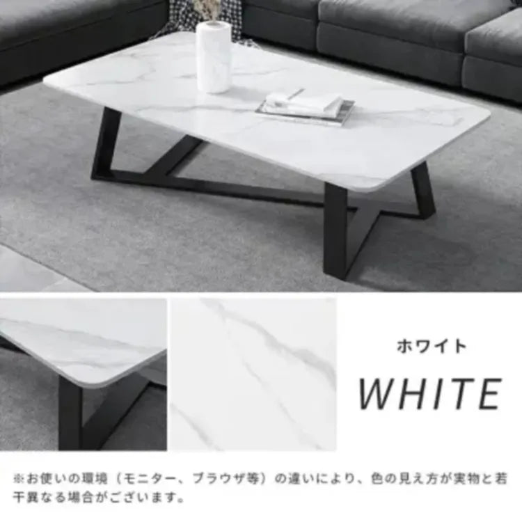 センターテーブル グレー ホワイト セラミック スチール jl-03-table