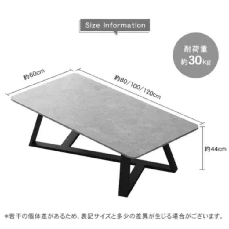 センターテーブル グレー ホワイト セラミック スチール jl-03-table