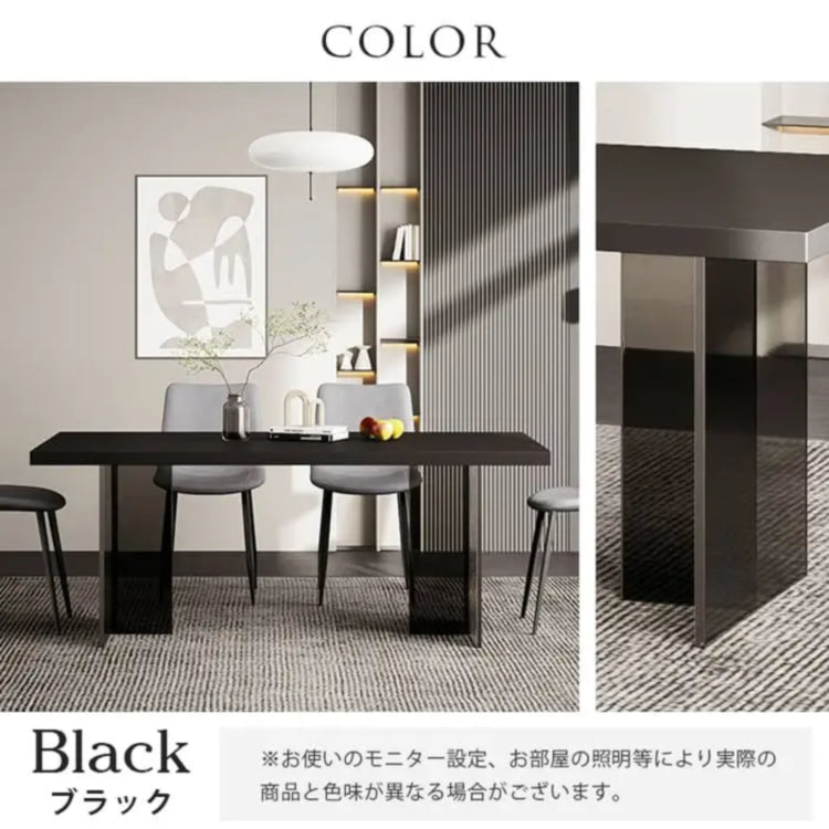 セラミックダイニングテーブル ブラック 幅140 160 180cm モダンデザイン 食卓テーブル jrjj-6159xg-table