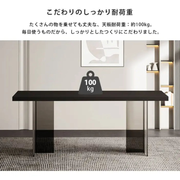 セラミックダイニングテーブル ブラック 幅140 160 180cm モダンデザイン 食卓テーブル jrjj-6159xg-table