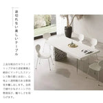 テーブル ホワイト セラミック ステンレス アクリル jrjj-6185xg-table