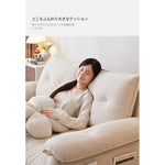 クリーム系デザイン ソファーベッド 折りたたみ式｜リビング・書斎対応 多機能 省スペース jy-0203-34