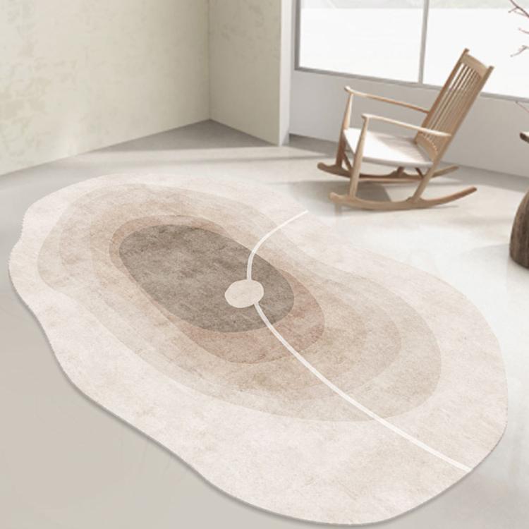 カラフル 不規則デザイン 変形ラグ 楕円形ラグマット リビング カーペット 寝室 軽奢風 おしゃれ jydxw-18