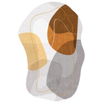 カラフル 不規則デザイン 変形ラグ 楕円形ラグマット リビング カーペット 寝室 軽奢風 おしゃれ jydxw-18