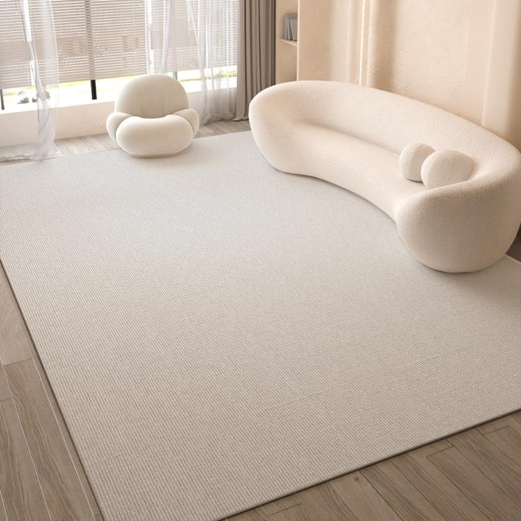 キュートクリーム風 ラグマット カーペット リビング 寝室 高級感 おしゃれ マット 拭くだけ簡単 洗濯不要 お手入れ簡単jzq-01