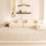 キュートクリーム風 ラグマット カーペット リビング 寝室 高級感 おしゃれ マット 拭くだけ簡単 洗濯不要 お手入れ簡単jzq-01