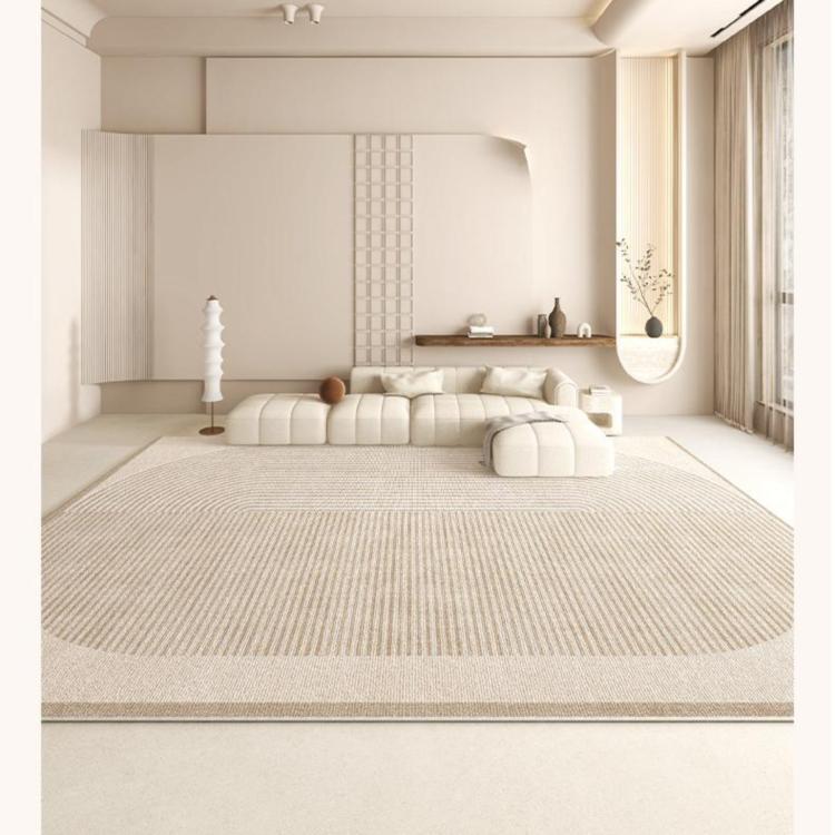 キュートクリーム風 ラグマット カーペット リビング 寝室 高級感 おしゃれ マット 拭くだけ簡単 洗濯不要 お手入れ簡単jzq-01
