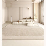 キュートクリーム風 ラグマット カーペット リビング 寝室 高級感 おしゃれ マット 拭くだけ簡単 洗濯不要 お手入れ簡単jzq-01