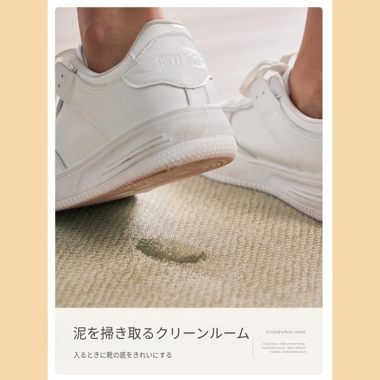 キュートクリーム風 玄関マット PVCラグ 玄関用マット 防水 防汚 滑り止め付き 拭き取り簡単 モダンシンプル jzq-16