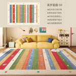 キュートクリーム風 リビングラグ ラグマット 高級感 フェイクカシミヤ調 カーペット 防水 防汚 拭くだけ簡単 洗濯不要 お手入れ簡単 kbf-02