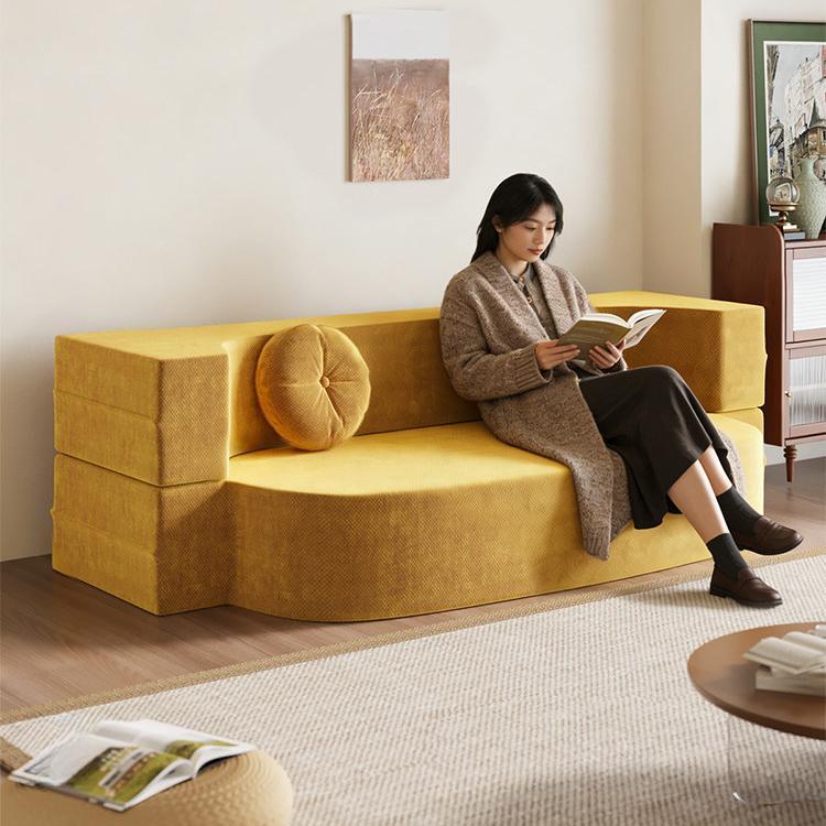 モジュール式 圧縮タイプ ソファーベッド｜折りたたみ 1〜2人用 畳風 リビング・寝室対応 llmy-0226-69