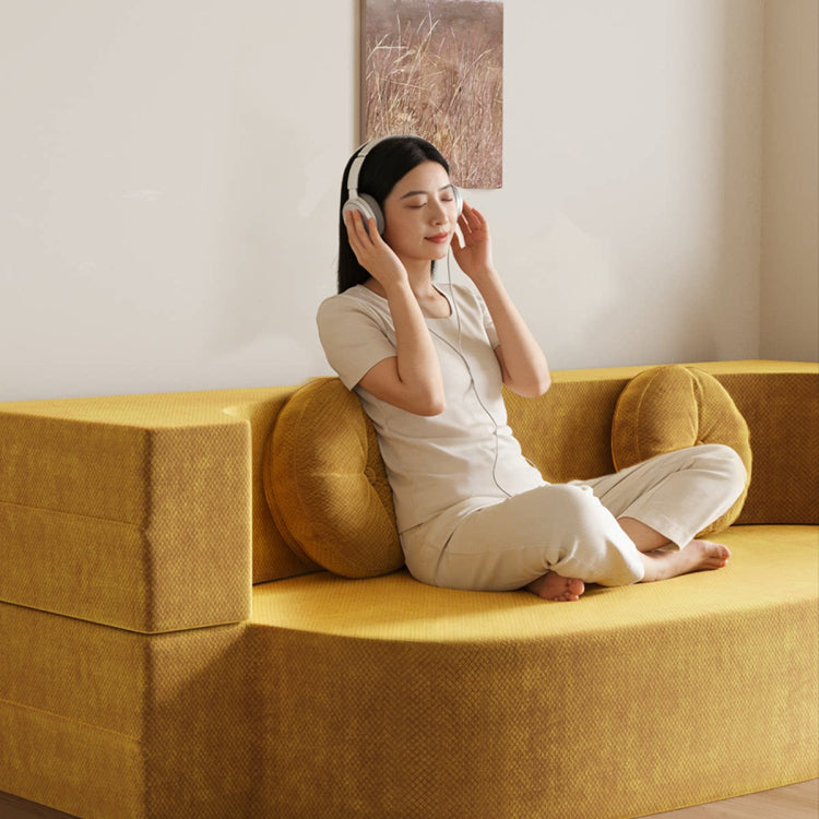 モジュール式 圧縮タイプ ソファーベッド｜折りたたみ 1〜2人用 畳風 リビング・寝室対応 llmy-0226-69