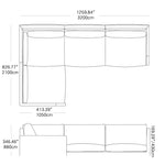 天然パイン材使用の快適ファブリックソファー - スタイリッシュで丈夫なリビング家具 mr-161