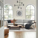 ソファー ライトグレー パイン ファブリック mr-164