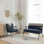 チェア ブルー カーキ レッド グレー グリーン 千鳥 高密度ウレタン コーデュロイ myxjj-jb-806-sofa