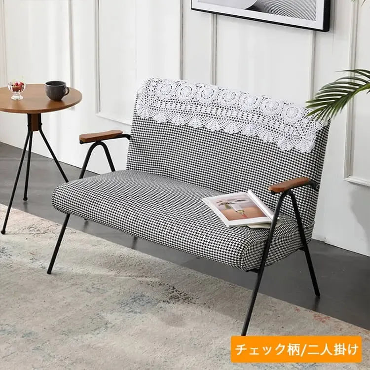 チェア ブルー カーキ レッド グレー グリーン 千鳥 高密度ウレタン コーデュロイ myxjj-jb-806-sofa