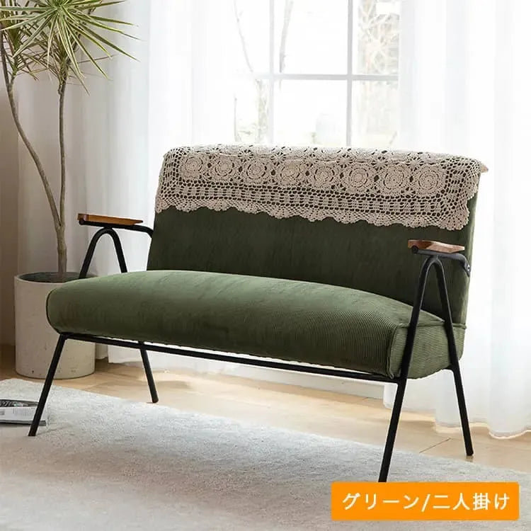 チェア ブルー カーキ レッド グレー グリーン 千鳥 高密度ウレタン コーデュロイ myxjj-jb-806-sofa
