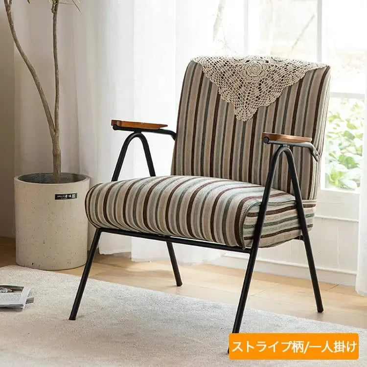 チェア ブルー カーキ レッド グレー グリーン 千鳥 高密度ウレタン コーデュロイ myxjj-jb-806-sofa