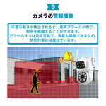 600万画素防犯カメラ一台で2台役割に立つ！全方位でお家を見守り！ A9Q