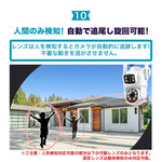 600万画素防犯カメラ一台で2台役割に立つ！全方位でお家を見守り！ A9Q