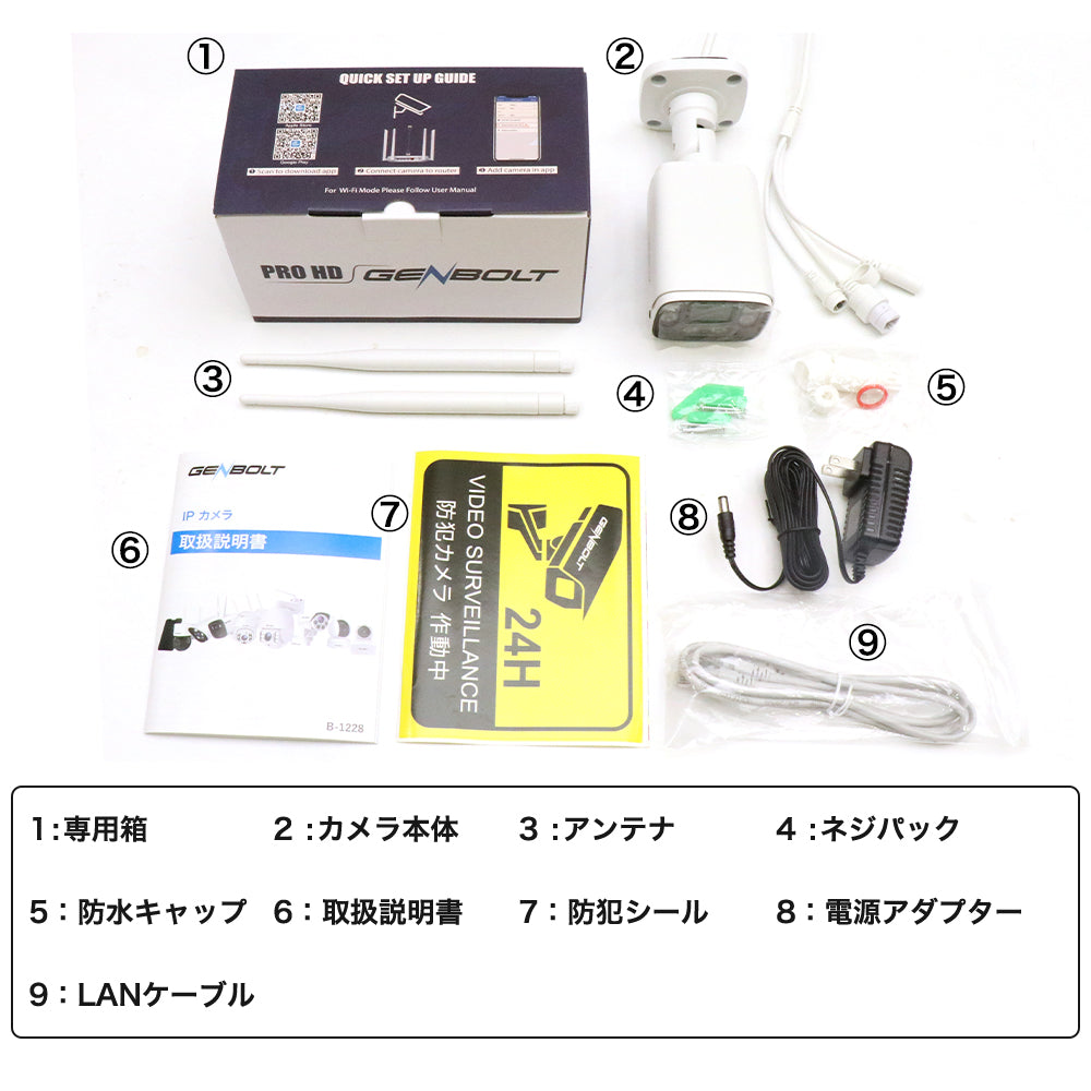 防犯カメラ 屋外 家庭用 有線 LAN PoE給電 選べる1~8台 モニター 監視カメラ nvr 最大800万画素 4K 防犯カメラセット ネ ット不要 レコーダー 録画機 夜間カラー 動体検知 首振り HDD 録画 遠隔監視 業務用 駐車場 店舗 車庫 車上荒らし poe-GB-109