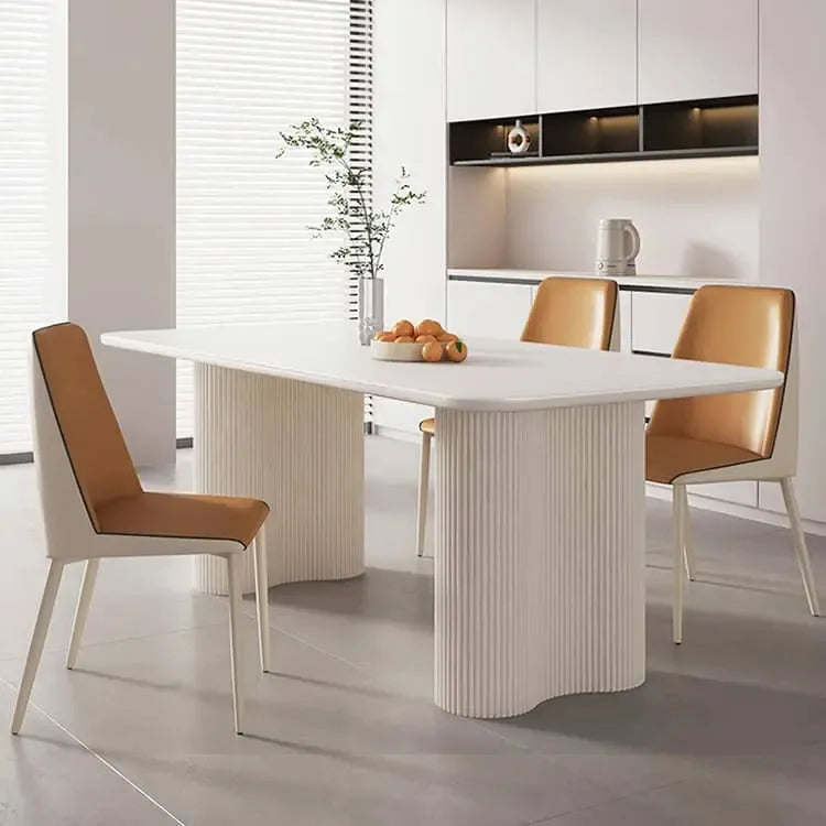 テーブル ホワイト セラミック qm-001-table