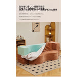 省スペース 圧縮ファブリック ソファーベッド｜折りたたみ 直線デザイン 洗えるカバー 一人暮らし向け qs-0209-56