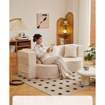 省スペース 圧縮ファブリック ソファーベッド｜折りたたみ 直線デザイン 洗えるカバー 一人暮らし向け qs-0209-56