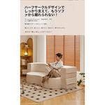 省スペース 圧縮ファブリック ソファーベッド｜折りたたみ 直線デザイン 洗えるカバー 一人暮らし向け qs-0209-56