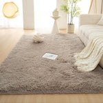 パープル カラフル シャギーラグ 厚手ラグマット 長毛 カーペット リビング 寝室 洗える 絞り染めデザイン おしゃれ ryjf-15