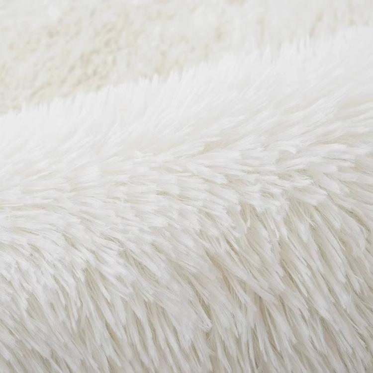 パープル カラフル シャギーラグ 厚手ラグマット 長毛 カーペット リビング 寝室 洗える 絞り染めデザイン おしゃれ ryjf-15