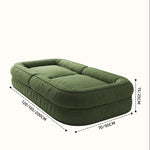 ごろ寝ソファ 折りたたみ式 1人掛け 畳風 リクライニング対応 寝転べるソファチェア／簡易ベッド fwtd-1229-12