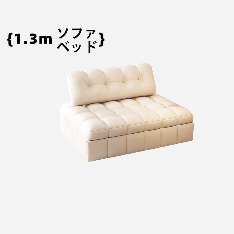 ふんわりクッション 折りたたみソファベッド 1人掛け リビング用 伸縮タイプ リラックス系 コンパクトソファ fms-1844-02