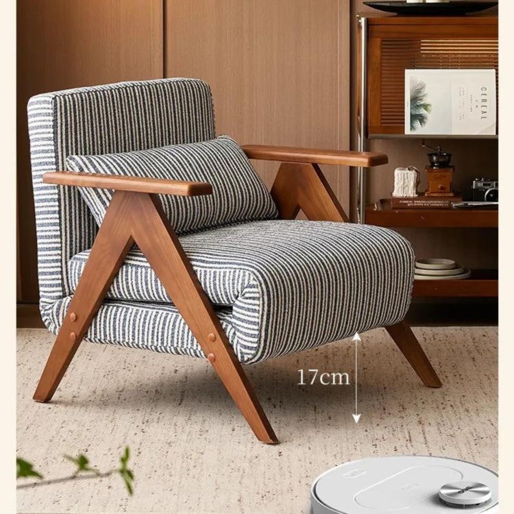 無垢材 ソファーベッド 2WAY 折りたたみ式｜幅120cm 1人用 書斎向け デザイン家具 sjdd-0225-3