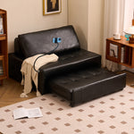 1人掛け ソファーベッド 2WAY｜折りたたみ・伸縮式 多機能 リラックスチェア リビング用 syj-0203-21