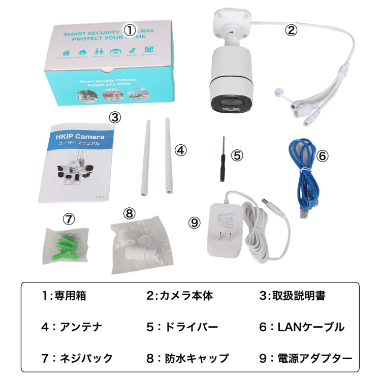 防犯カメラ 屋外 工事不要 ワイヤレス 300/500万画素 家庭用 無線 有線 24時間録画 ネット不要 夜間カラー 監視カメラ ネットワーク 防水 SDカード録画 遠隔監視 動体検知 自宅 業務用 いたずら 防犯対策 車上荒らし TR1+TR2
