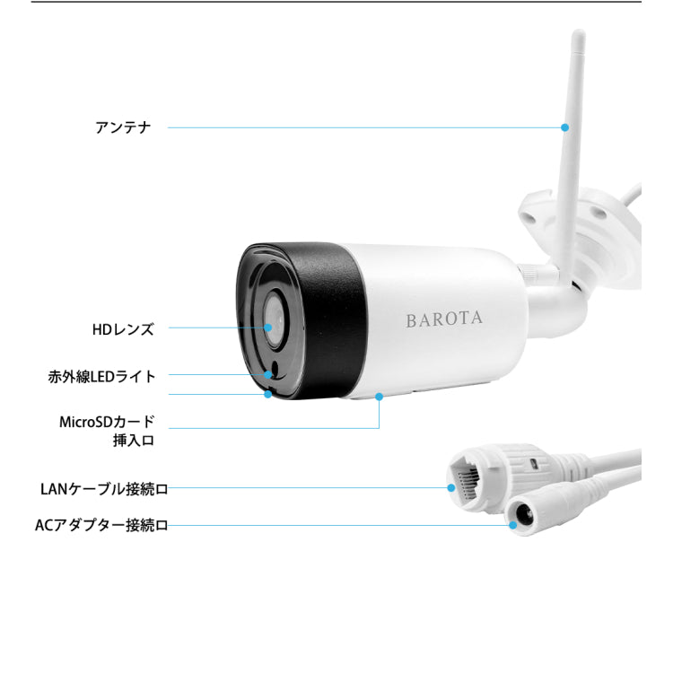 防犯カメラ 屋外 工事不要 ワイヤレス 300/500万画素 家庭用 無線 有線 24時間録画 ネット不要 夜間カラー 監視カメラ ネットワーク 防水 SDカード録画 遠隔監視 動体検知 自宅 業務用 いたずら 防犯対策 車上荒らし TR1+TR2