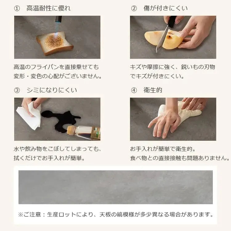 テーブル グレー セラミック wsm-001-table