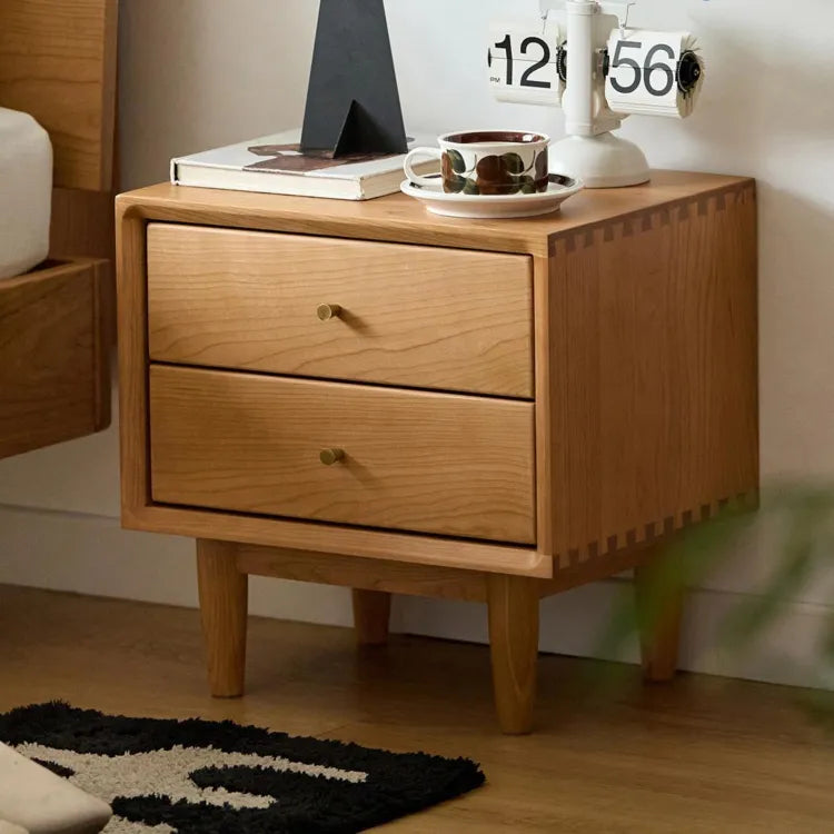 ナイトテーブル ナチュラル チェリー材 xbjj-glctg-cherry