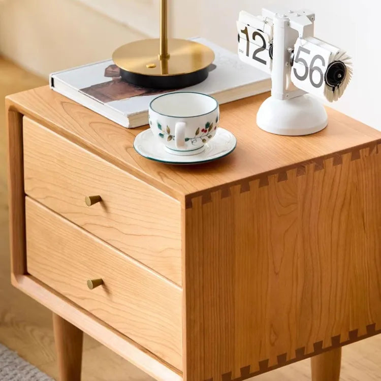 ナイトテーブル ナチュラル チェリー材 xbjj-glctg-cherry