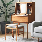 化粧台 ブラウン チェリー グラス xbjj-glszt-dresser