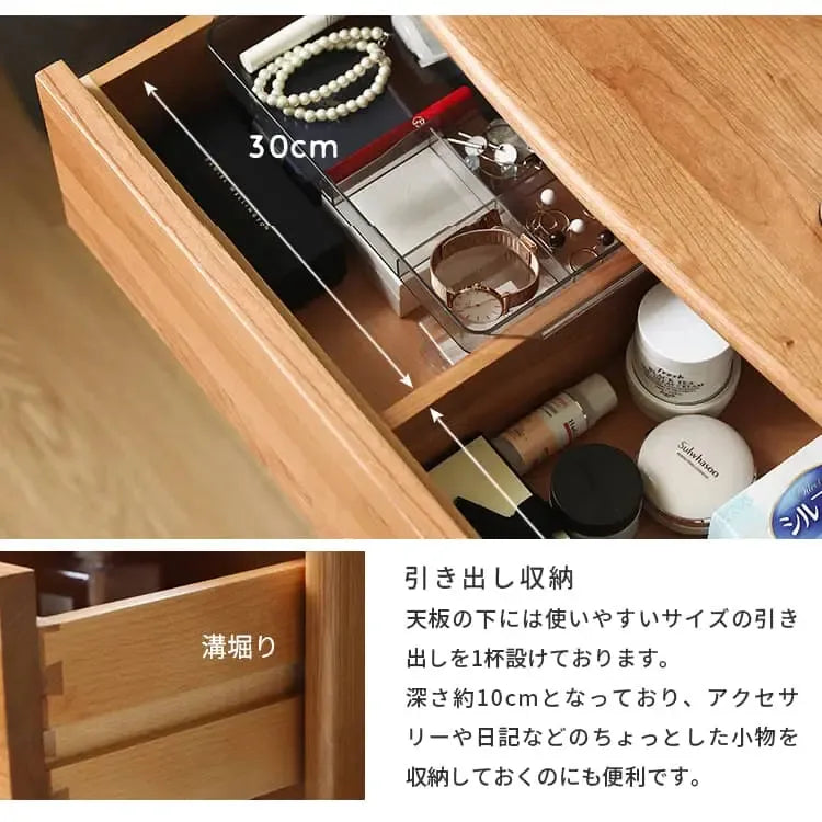 化粧台 ブラウン チェリー グラス xbjj-glszt-dresser