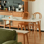 テーブル ホワイト チェリー材 セラミック xbjj-klybcz-table