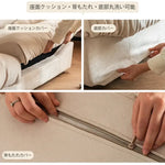 ソファー ホワイト ダークブラウン パイン材 エアレザー xbjj-ydsf-sofa