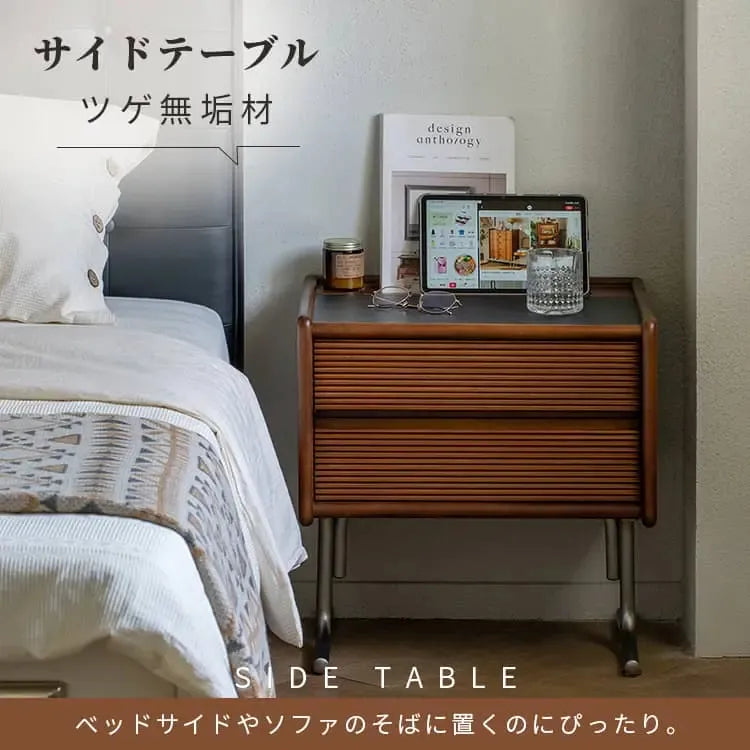 ナイトテーブル ブラウン ツゲ材 xbjj-ygctg-sidetable
